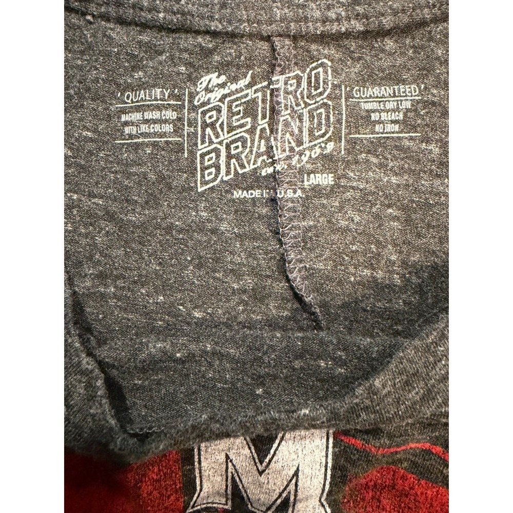 Retro Brand University of Maryland Tank Top Large Gray Sleeveless Made in USA - Picture 5 of 8